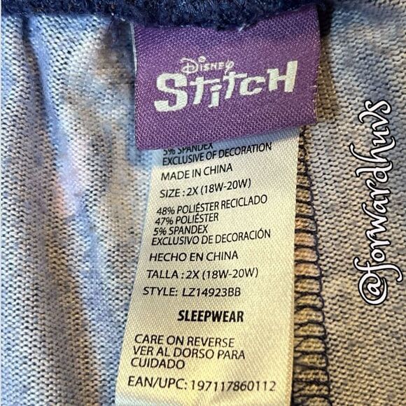 Disney Stitch Pajama Pants Size 2XL (18W-20W) - Picture 7 of 11